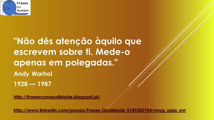 1138 50487 - Andy Warhol Frases