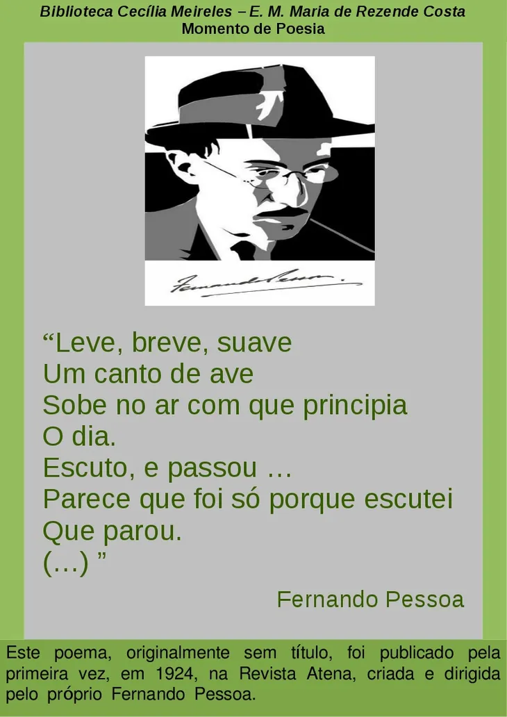 2079 94130 - Poema Aniversário Fernando Pessoa