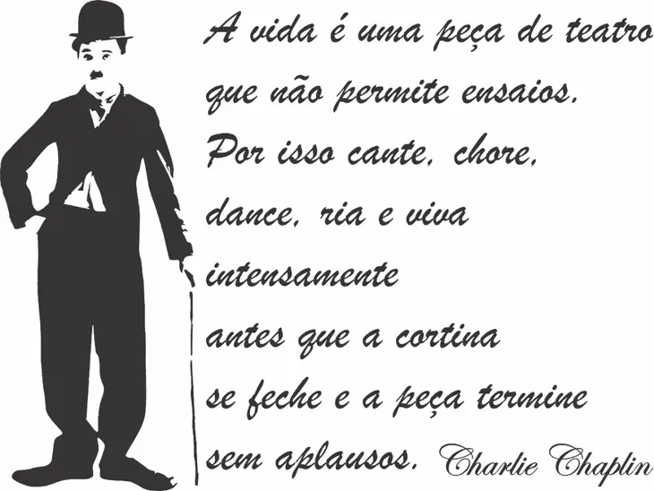 2335 76350 - Frases De Chaplin Em Portugues