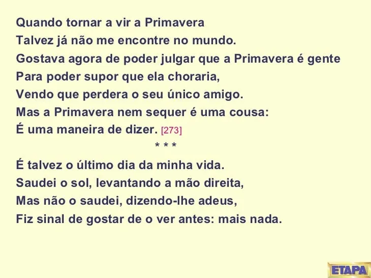 2594 58941 - Primavera Poesia Fernando Pessoa