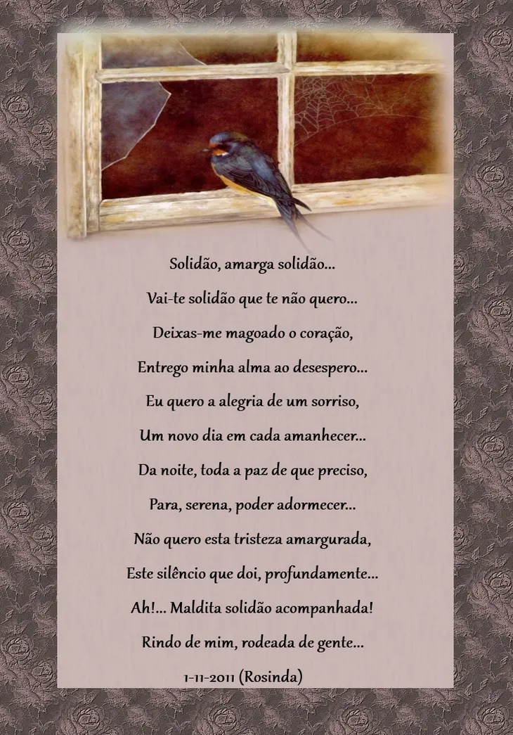 3555 89613 - Poema De Solidao