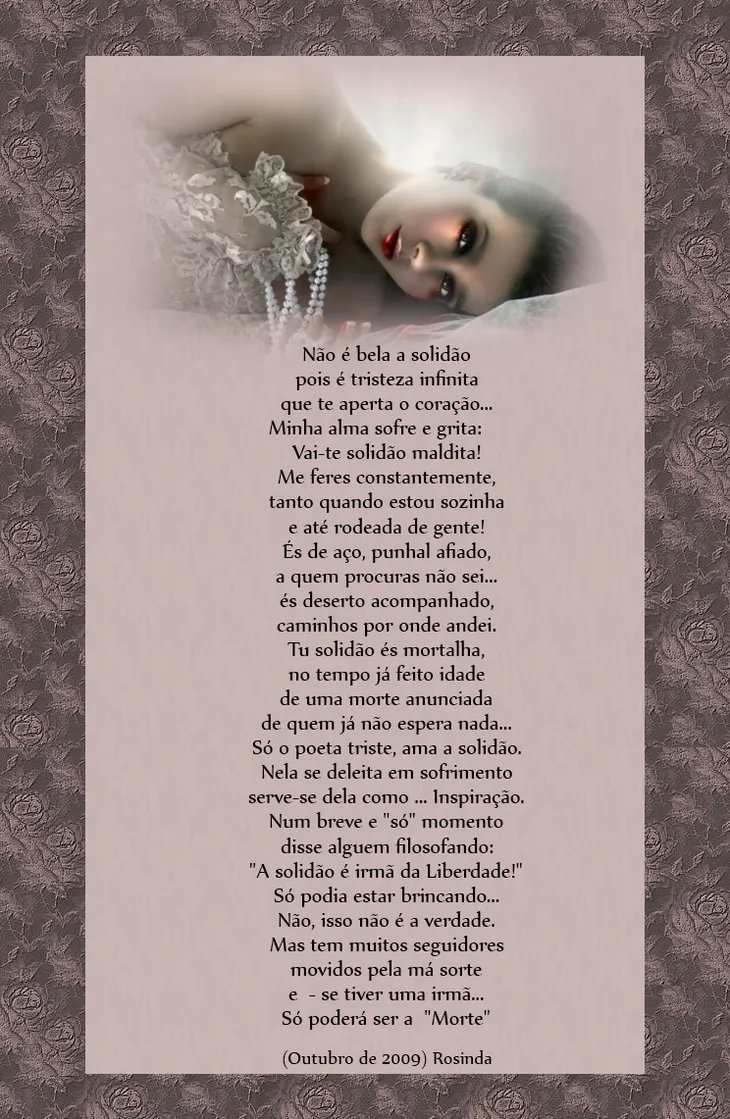 3555 89617 - Poema De Solidao