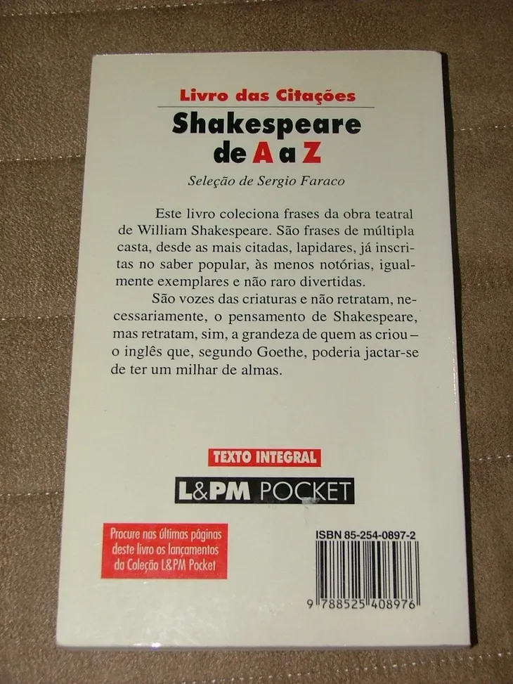 3726 108978 - Citações William Shakespeare
