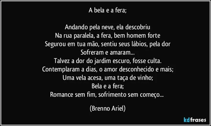 3736 8639 - A Bela Ea Fera Frases