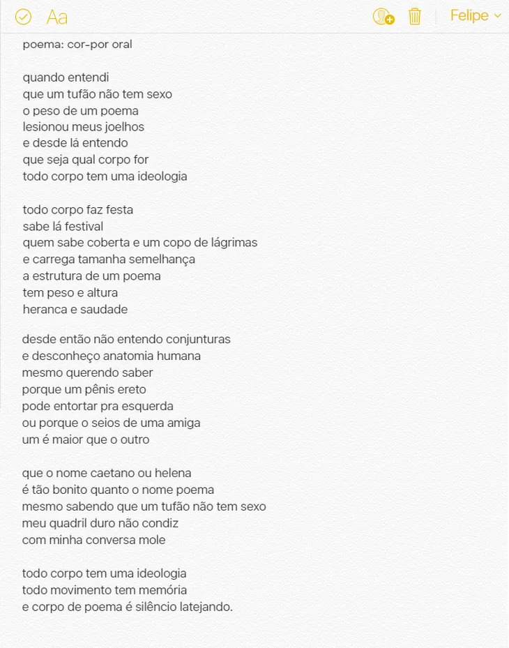 3798 110276 - Poema Sobre O Corpo