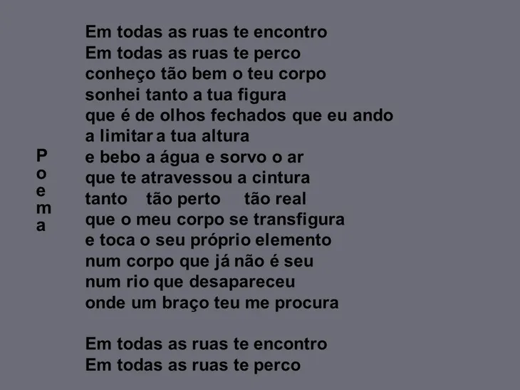 3798 110282 - Poema Sobre O Corpo