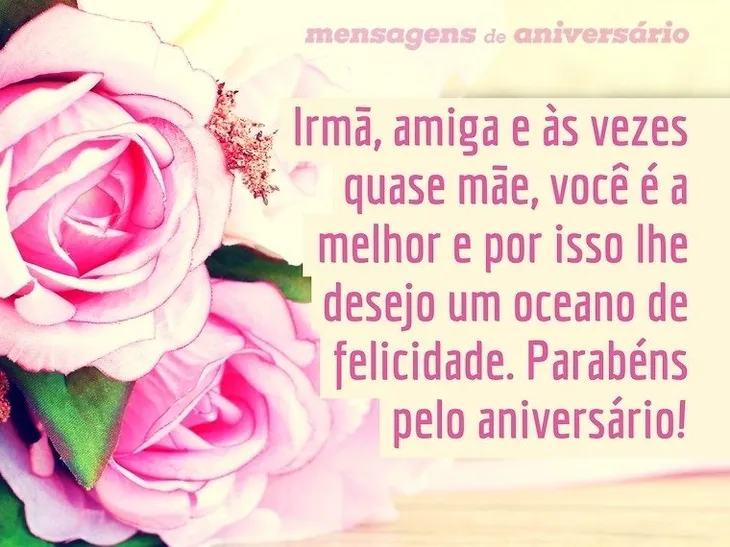 4708 29700 - Mensagem De Aniversário Para Irmã