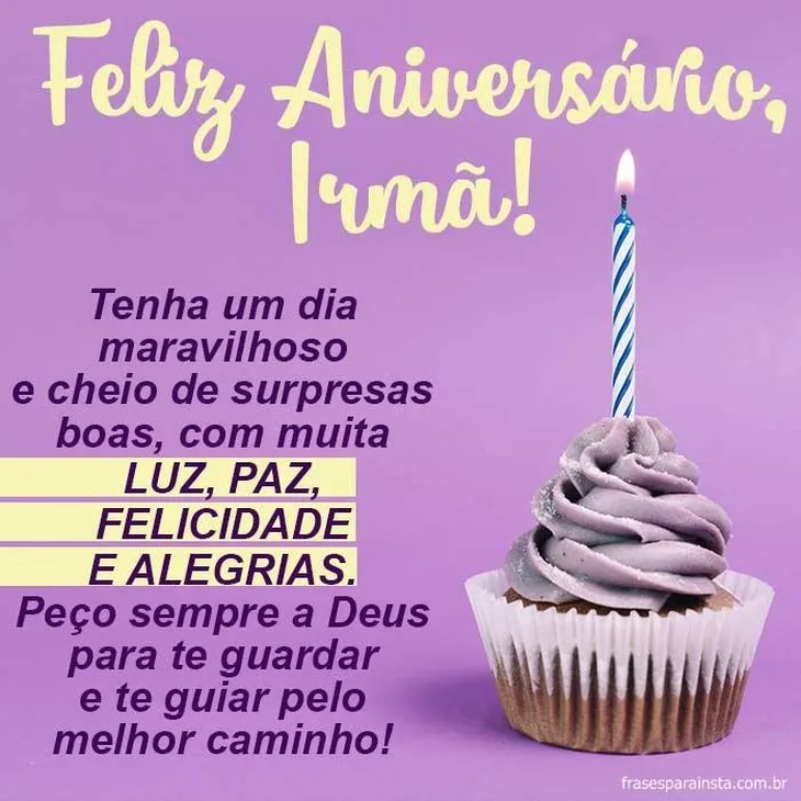 4708 29708 - Mensagem De Aniversário Para Irmã