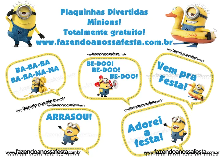 5870 49847 - Frases Dos Minions