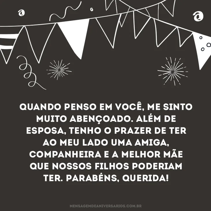 616 87935 - Mensagem De Aniversário Para Esposa