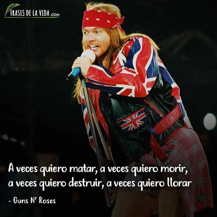 6947 44944 - Frases Guns N Roses