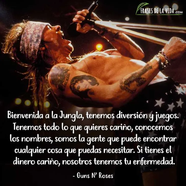 6947 44945 - Frases Guns N Roses