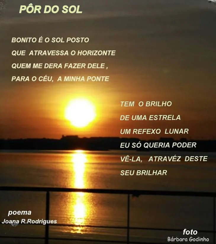 7284 4796 - Poema Por Do Sol