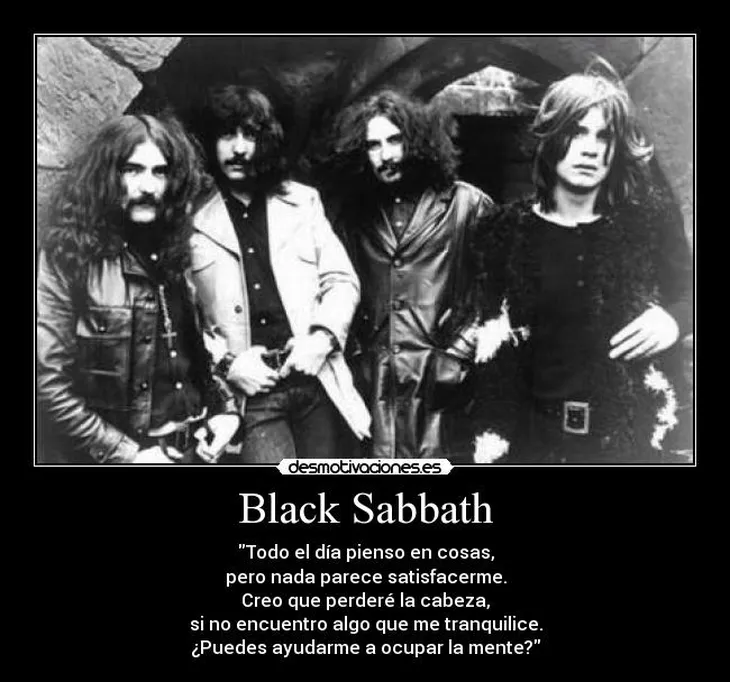 7552 82622 - Black Sabbath Frases