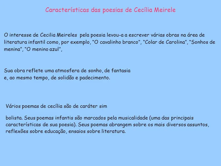 7585 37784 - Poemas Cecilia Meireles Infantil