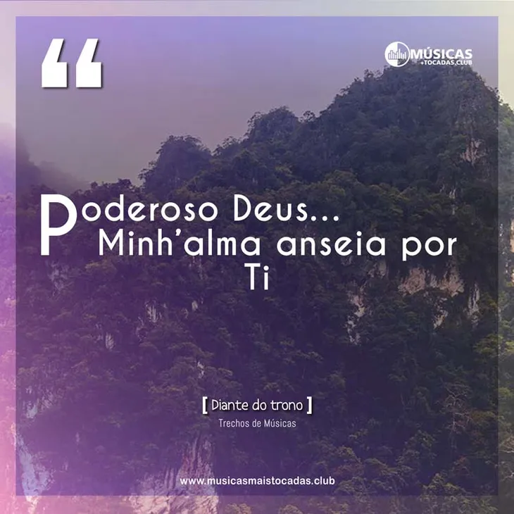 7626 105999 - Frases Diante Do Trono