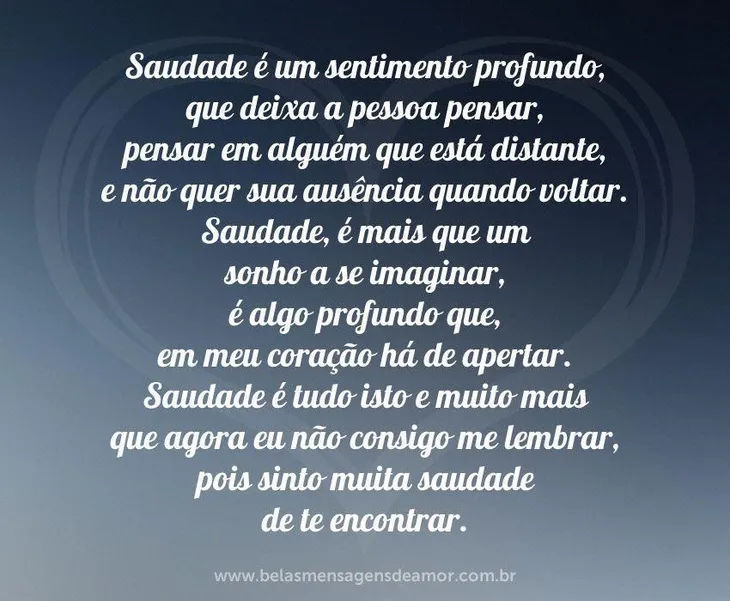 7682 86246 - Rimas Com Saudade