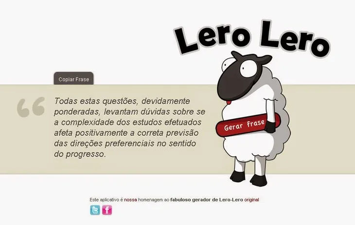 7947 38032 - Gerador De Lero Lero