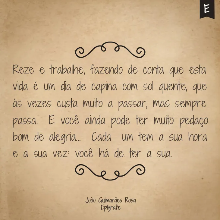 800 69057 - Frase De Guimarães Rosa