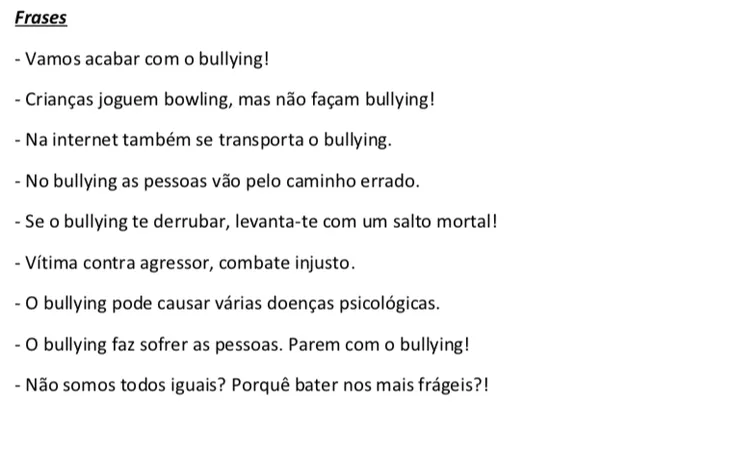 8261 8409 - Frases Sobre Bullying