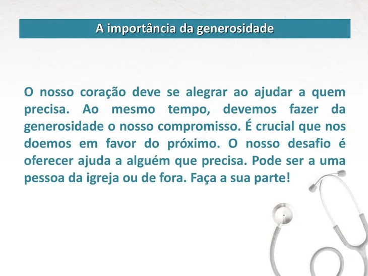 8536 96630 - Texto Sobre Generosidade