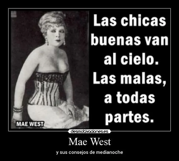 8550 63616 - Mae West Frases