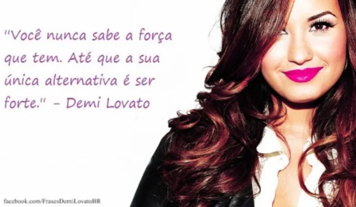 9254 87687 - Frase Demi Lovato