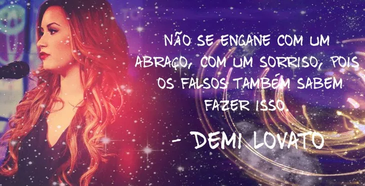 9254 87689 - Frase Demi Lovato