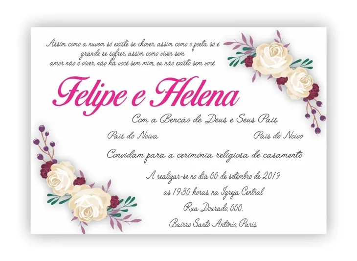 9531 31489 - Frases Convite Casamento Religioso